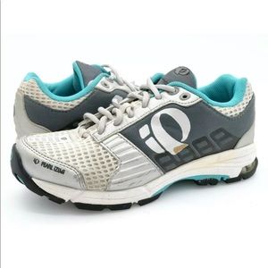 Pearl Izumi Mountain Bike Shoes Fuel W SPD Gray 2 Hole Lace Up Clipless